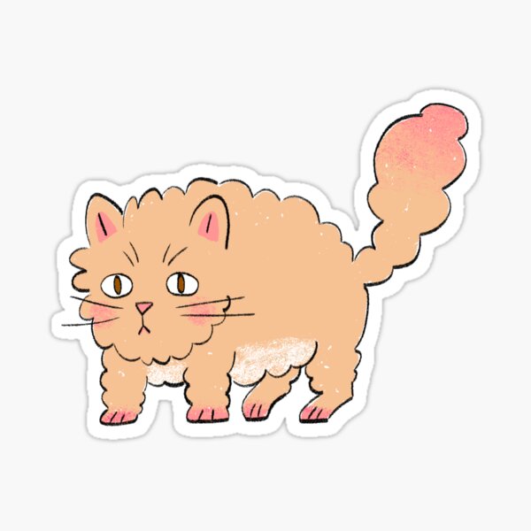 Furry Cat Sticker