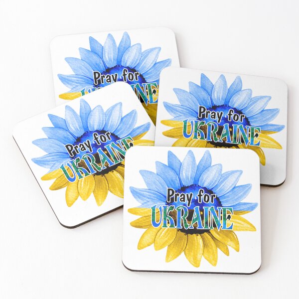 Item preview, Pray For Ukraine Blue And Yellow Sunflower designed and sold by ChicoryJunction.