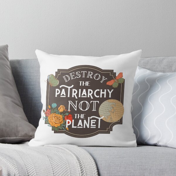 Item preview, Destroy the Patriarchy not the Planet Feminism designed and sold by ComfyAndBlunt.