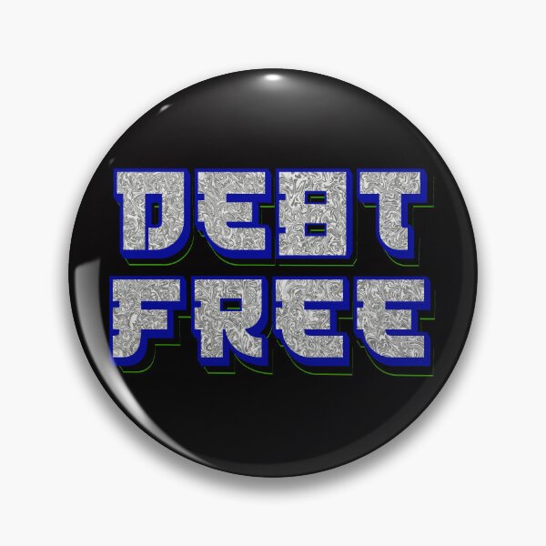 Item preview, Debt Free designed and sold by CreditPenguin.
