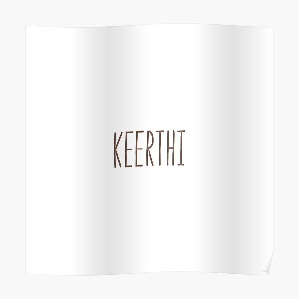 keerthi-indian-names-south-asian-names-desi-names-poster-by