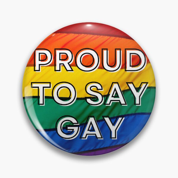 Item preview, Proud to Say Gay - Pride Flag - Oppose Don't Say Gay Bill - LGBTQIA2S+ designed and sold by SayWhatYouFeel.