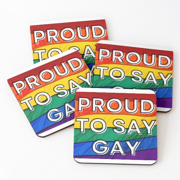 Item preview, Proud to Say Gay - Pride Flag - Oppose Don't Say Gay Bill - LGBTQIA2S+ designed and sold by SayWhatYouFeel.