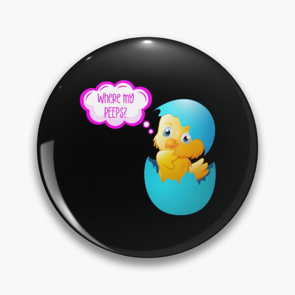 Item preview, Where My Peeps? (on Black) designed and sold by PawsitiveMum.
