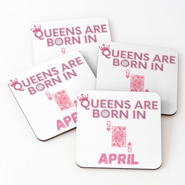 Item preview, Queens are born in April designed and sold by AvailableVA.