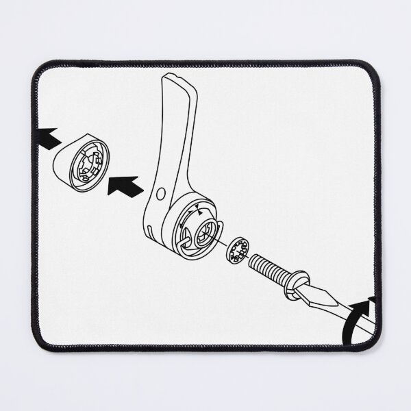 Item preview, Downtube shifter diagram designed and sold by keith-b.