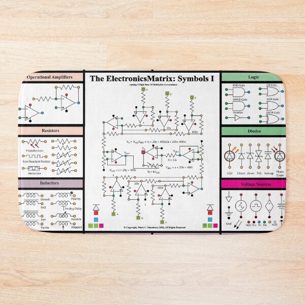 Item preview, ElectronicsMatrix: Symbols I, From the TechnologyMatrix at Redbubble, Winter 2022 designed and sold by Mark Stansberry.