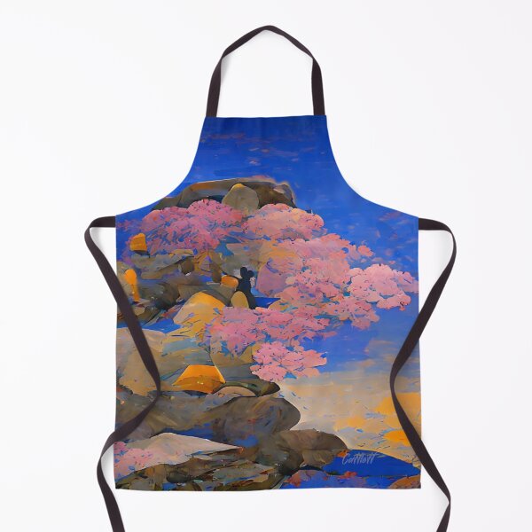 Item preview, Pretty Painting of Bonsai cherry tree in the Mountains - Cherry Tree designed and sold by CattlettArt.