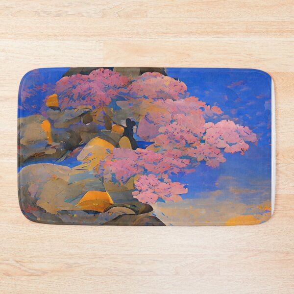 Item preview, Pretty Painting of Bonsai cherry tree in the Mountains - Cherry Tree designed and sold by CattlettArt.