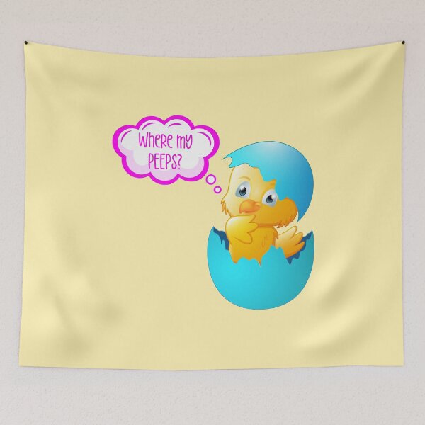 Item preview, Where My Peeps? (on Yellow) designed and sold by PawsitiveMum.
