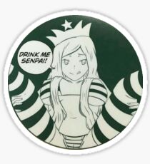 Drink Me Senpai Sticker