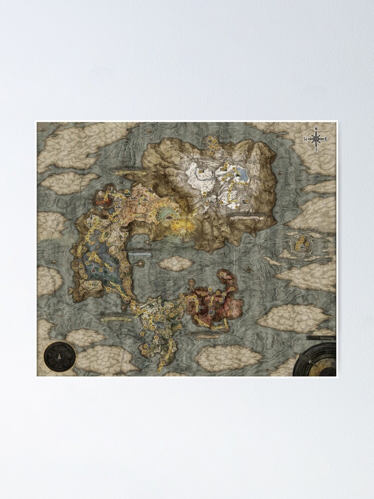 "Elden Ring Map" Poster by FolooBobby Redbubble