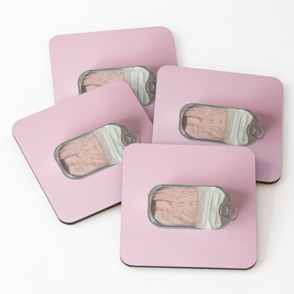 Item preview, Tuna in tin can on pink designed and sold by Natalie Board.