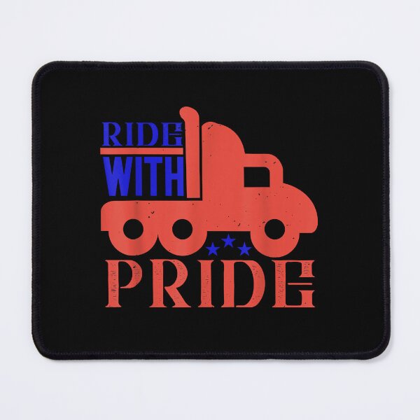 Item preview, Ride Truck With Pride Funny Trucker Driver Vintage  designed and sold by coffeetyce.