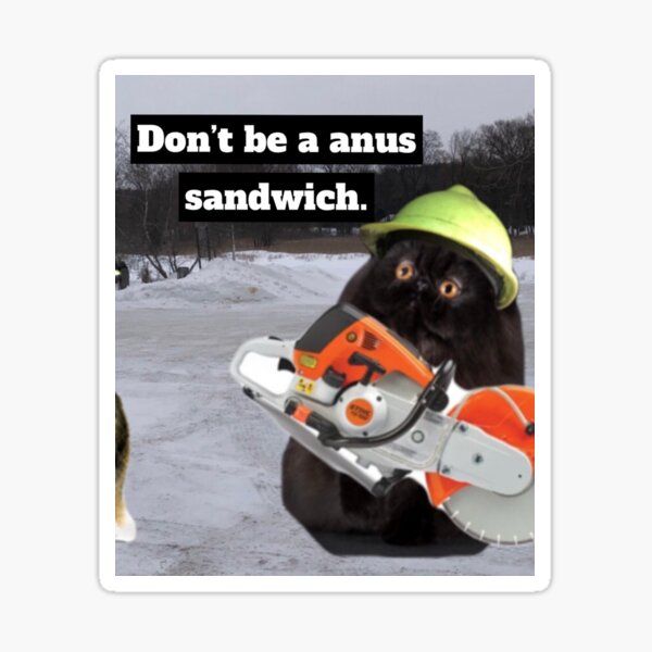 Item preview, An*s sandwich stickers designed and sold by Catwithhardhat.