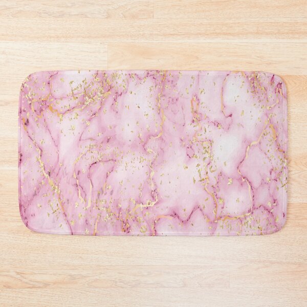 Item preview, Pink Girly Trendy Golden Marble watercolor modern art abstract designed and sold by Cheeky Companions.