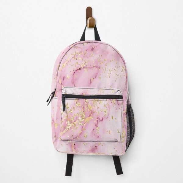 Item preview, Pink Girly Trendy Golden Marble watercolor modern art abstract designed and sold by Cheeky Companions.