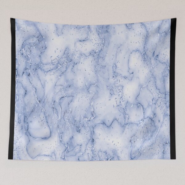 Item preview, Blue Girly Trendy Golden Marble watercolor modern art abstract designed and sold by Cheeky Companions.