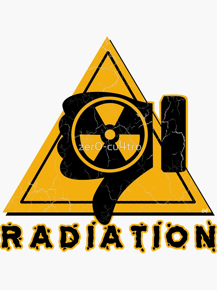"radiation" Sticker for Sale by zer0cu4tro Redbubble