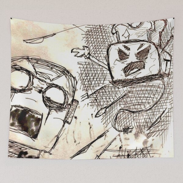 Item preview, TOASTER VERSUS ROBOT designed and sold by ArredondoPrime.