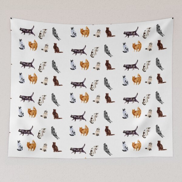 Item preview, Watercolor Cats designed and sold by SunkissedBlue.