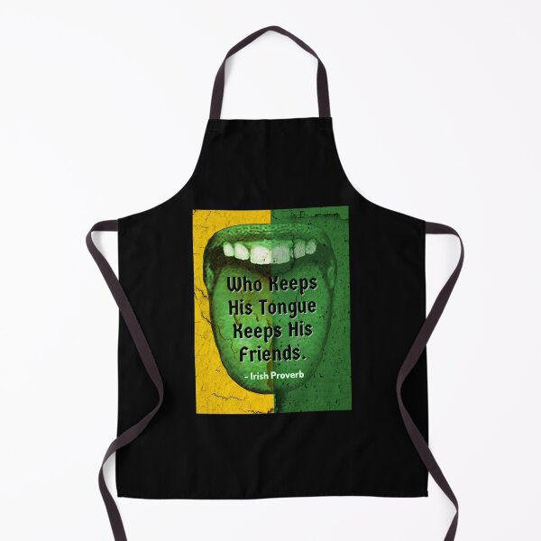 Item preview, Irish Proverb - Who Keeps His Tongue Keeps His Friends. designed and sold by IrishProverbs.