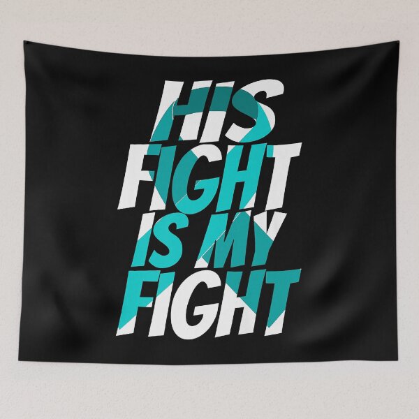 Item preview, Scleroderma Teal Ribbon for Him Family Scleroderma Awareness  designed and sold by specialistbess.