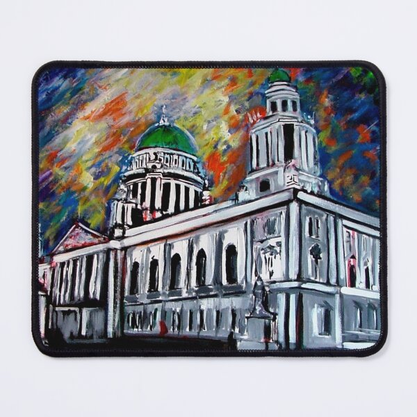 Item preview, Belfast City Hall Painting Art designed and sold by BuyIrishArt.