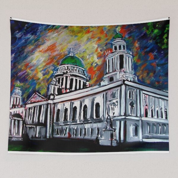 Item preview, Belfast City Hall Painting Art designed and sold by BuyIrishArt.