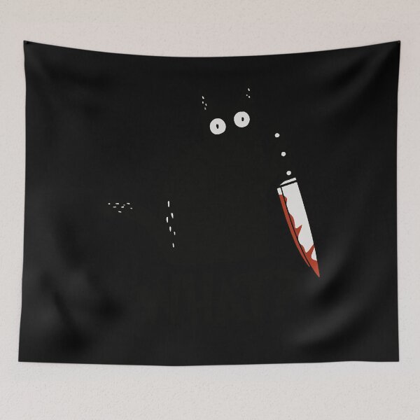 Item preview, Cat What Murderous Black Cat With Knife designed and sold by WilliamGeorge0.