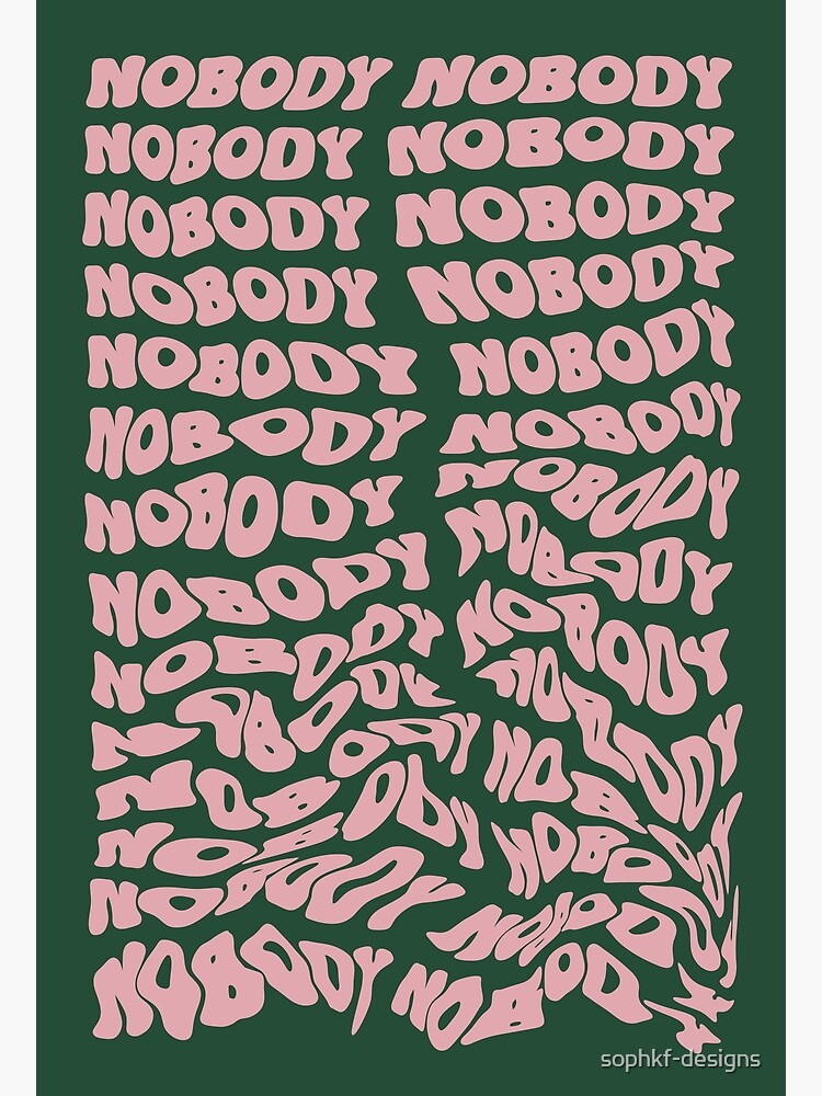 Mitski - Nobody (Lyrics) (TikTok Song) Nobody no body nobody no 