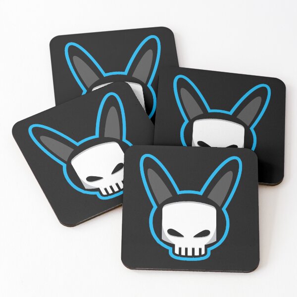 Item preview, Rabbit Bunny Skull Blue designed and sold by blackdogshop.