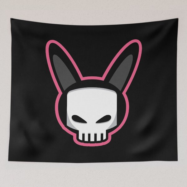 Item preview, Copy of Rabbit Bunny Skull Pink designed and sold by blackdogshop.