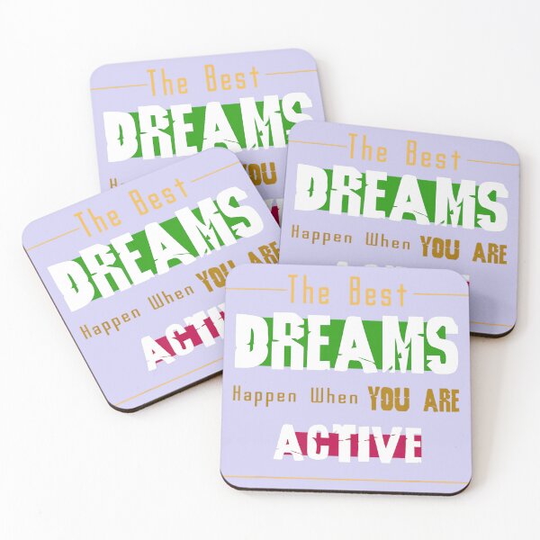 Item preview, The Best Dream Happen When You Are Active Funny designed and sold by blackcowgirls.