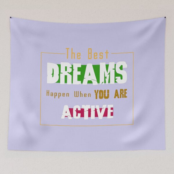 Item preview, The Best Dream Happen When You Are Active Funny designed and sold by blackcowgirls.