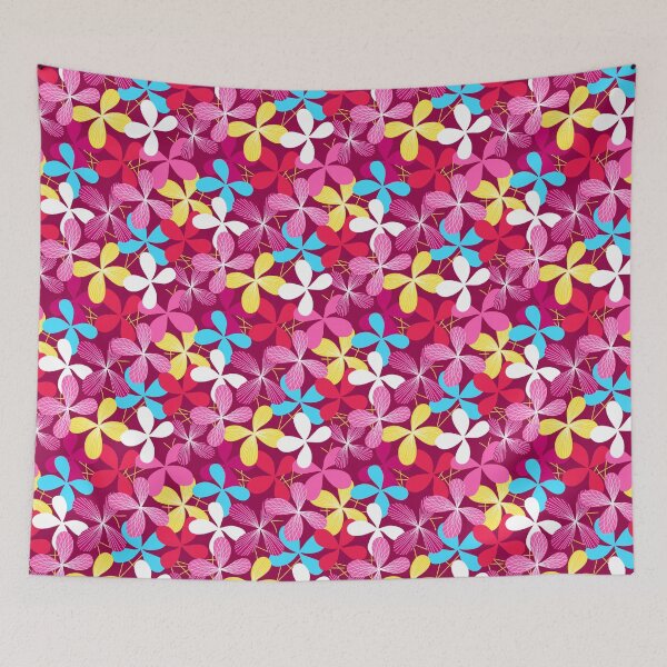 Item preview, Pink floral shapes and lines designed and sold by AdamFahey.