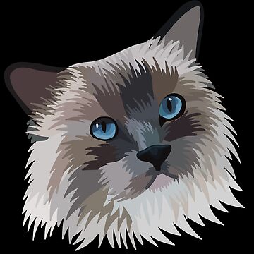 Ragdoll Cat Sticker by katdrawsit for iOS & Android