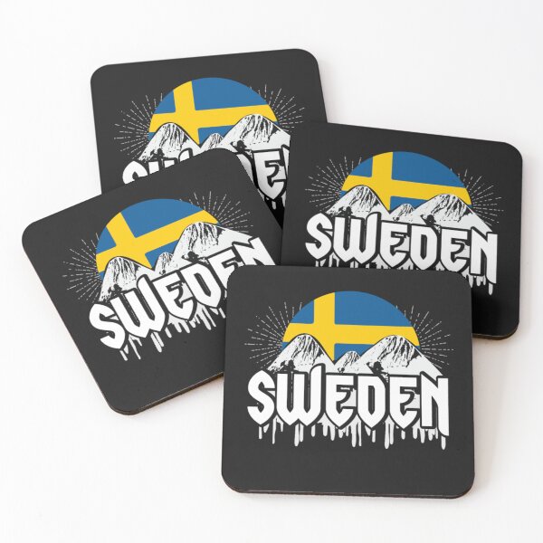 Item preview, Sweden North Country Flag mountains designed and sold by ClamenTaon.
