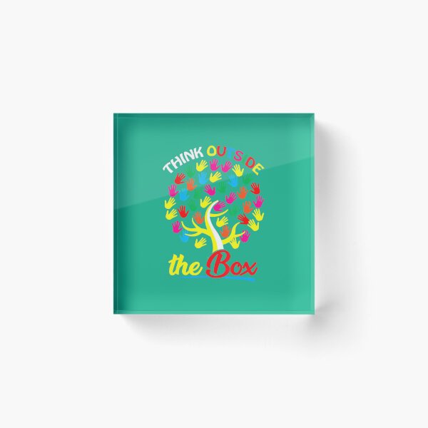 Item preview, Think Outside The Box Tree Hand Puzzle Autism Awareness Day  designed and sold by blackcowgirls.