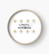 Hipster nonsense Clock