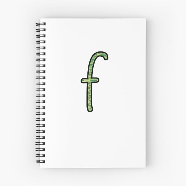 Item preview, Green Leaves lowercase letter f designed and sold by UrsulaFashion.