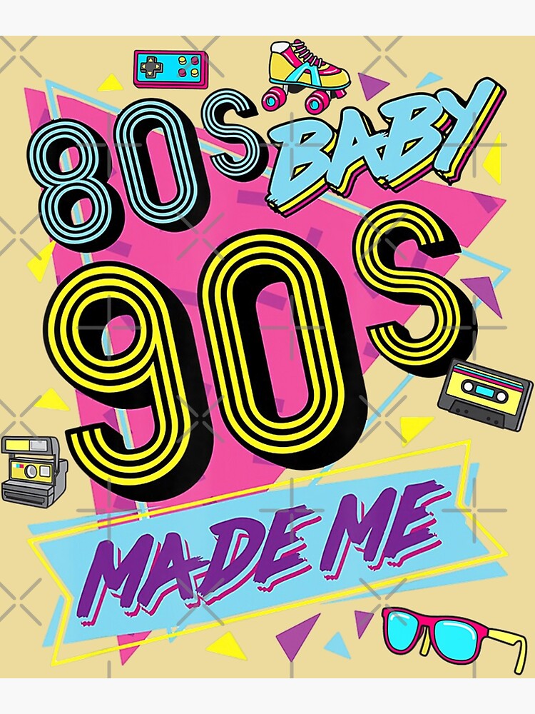 "Vintage Baby Made Me Retro Nostalgia " Poster for Sale by