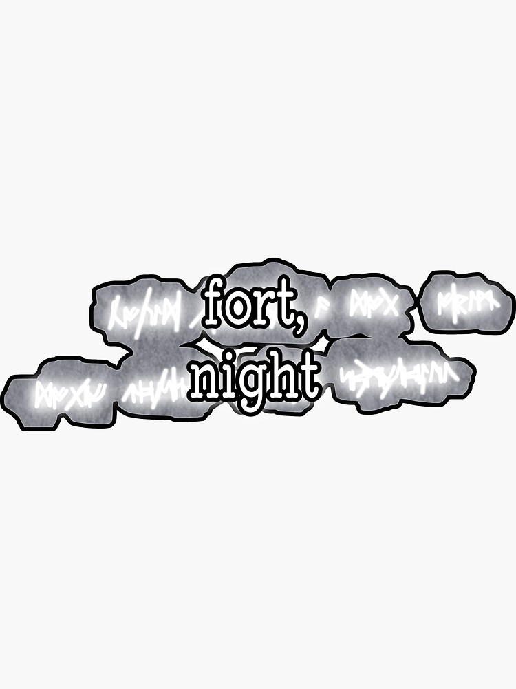 fort, night Elden Ring message sticker Sticker for Sale by