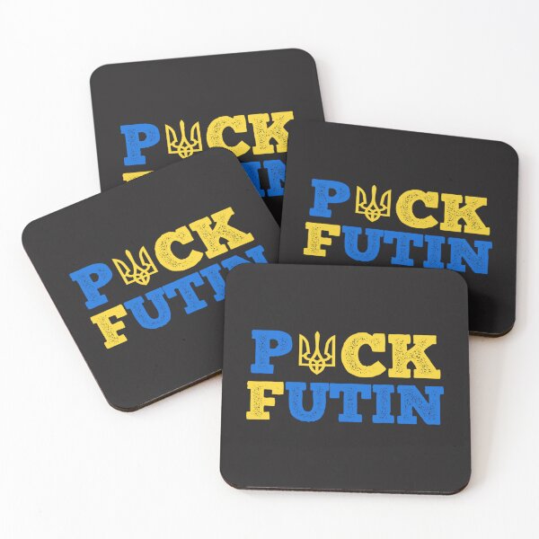 Item preview, Puck Futin - I Stand With Ukraine Puck Futin- I Stand With Ukraine -Blue And Yellow Puck Futin Class Essential T-Shirt designed and sold by BlancaDelao.