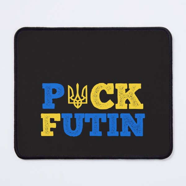 Item preview, Puck Futin - I Stand With Ukraine Puck Futin- I Stand With Ukraine -Blue And Yellow Puck Futin Class Essential T-Shirt designed and sold by BlancaDelao.