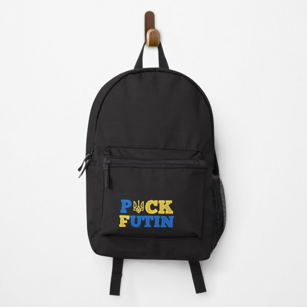 Item preview, Puck Futin - I Stand With Ukraine Puck Futin- I Stand With Ukraine -Blue And Yellow Puck Futin Class Essential T-Shirt designed and sold by BlancaDelao.