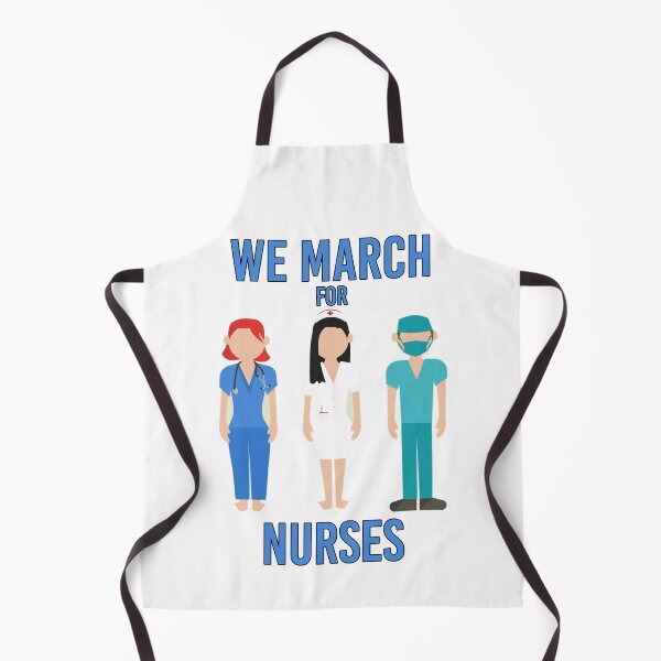 Item preview, We March for Nurses - Cute Stand with Nurses designed and sold by Amazing Arts Designs.