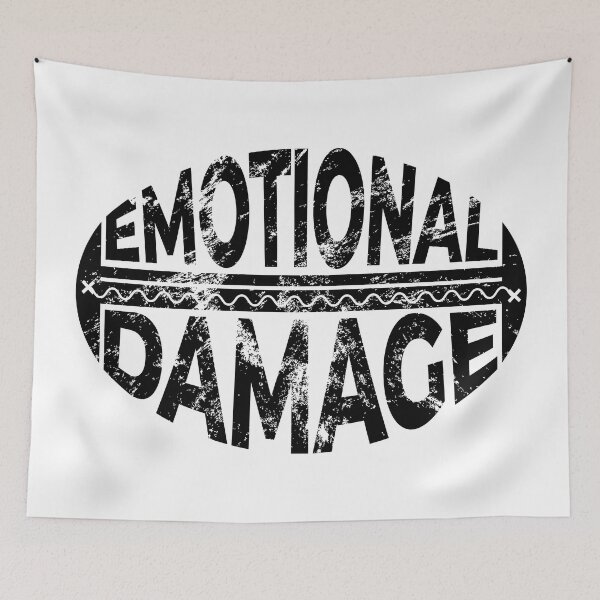Item preview, Emotional Damage Distressed Funny designed and sold by BunnyPrinceDegn.