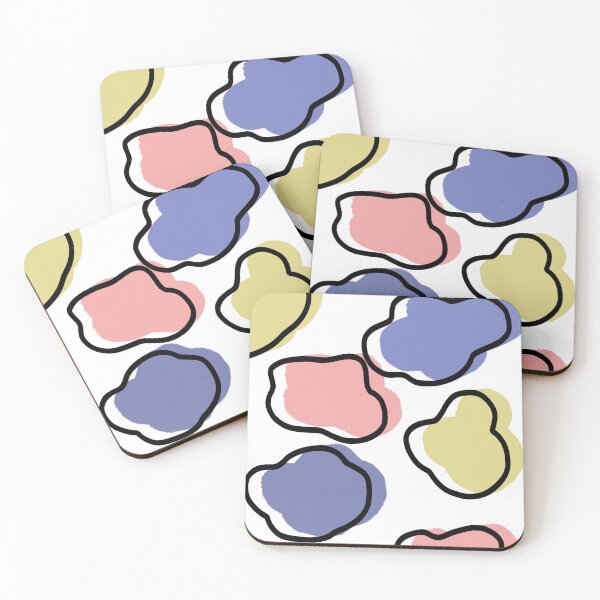 Item preview, Colourful Cow print Pattern With Off Centre Outlines designed and sold by ArtbyLucy27.