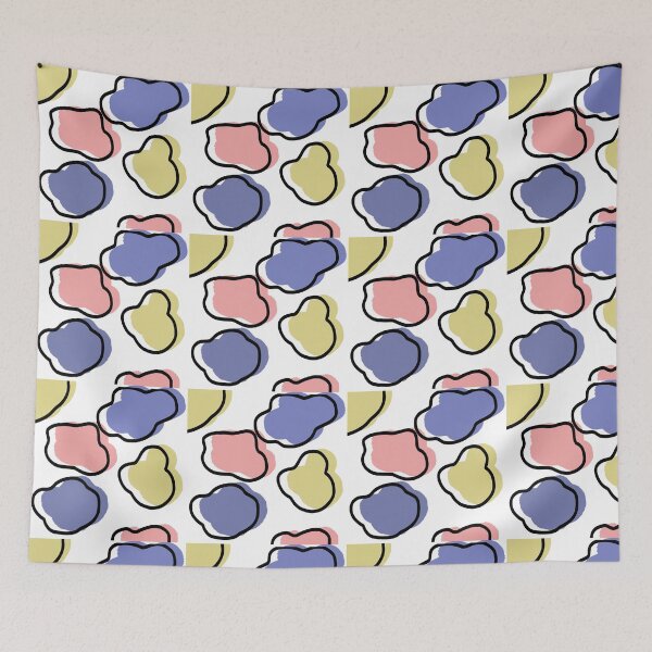 Item preview, Colourful Cow print Pattern With Off Centre Outlines designed and sold by ArtbyLucy27.